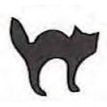 Mylar Shapes Scare-d- Cat (5")